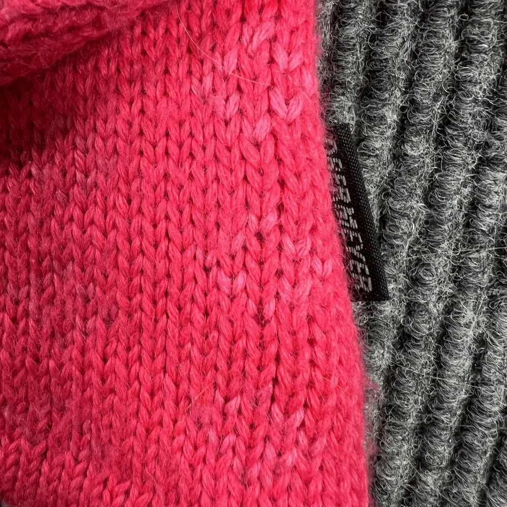 Obermeyer Sweater Womens Medium Pink Mimi 1/4 Zip Fair Isle‎ Ski Wool Blend - Picture 7 of 13